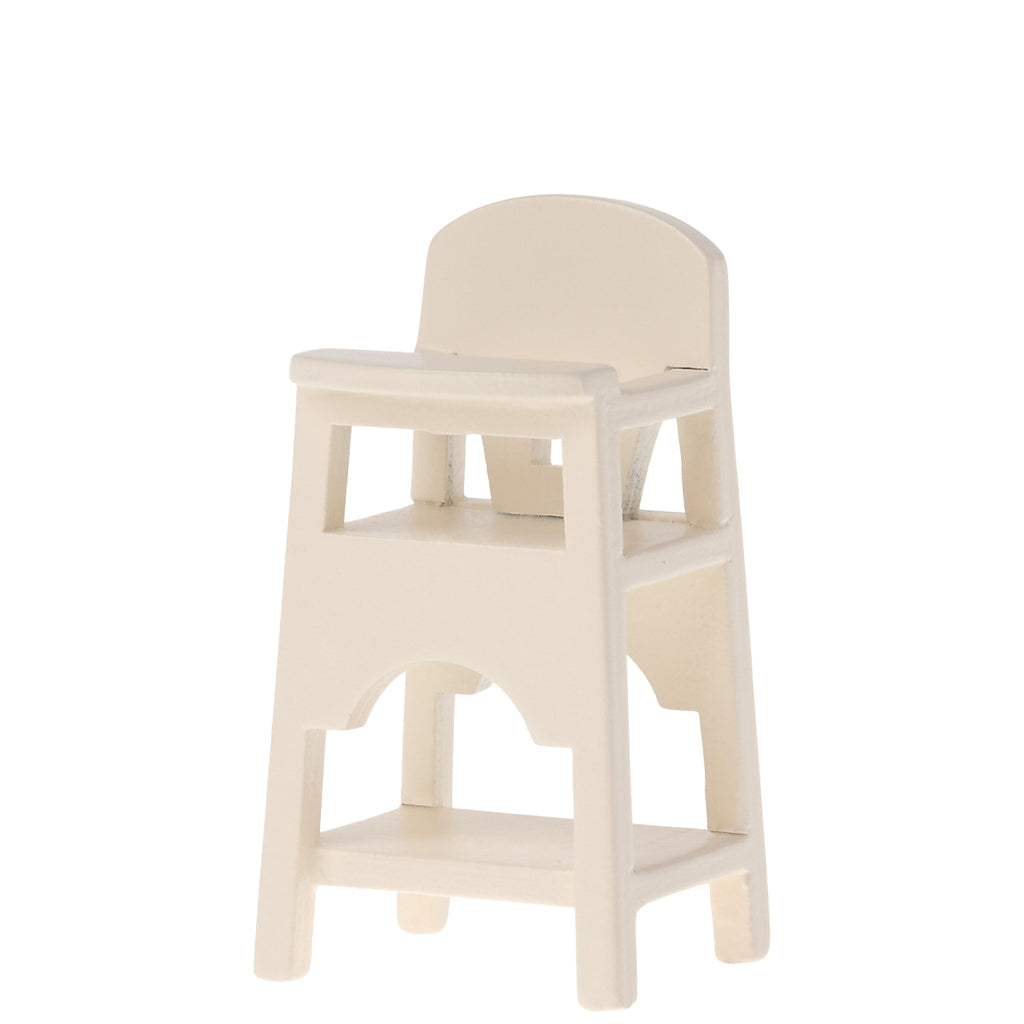 Maileg - High Chair For Mouse - Off White