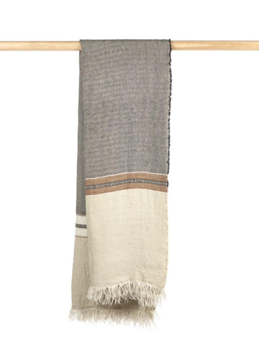 Libeco Linen - The Belgian Towel - Beeswax Stripe  - 3 Sizes