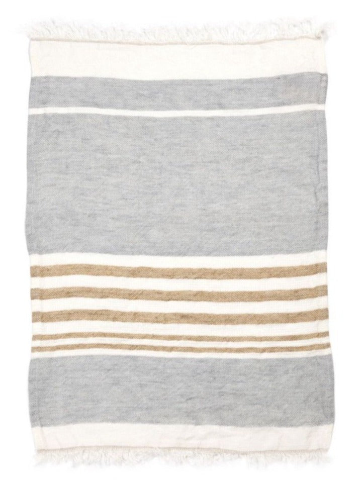 Libeco Linen - The Belgian Towel - Ash Stripe - 3 Sizes