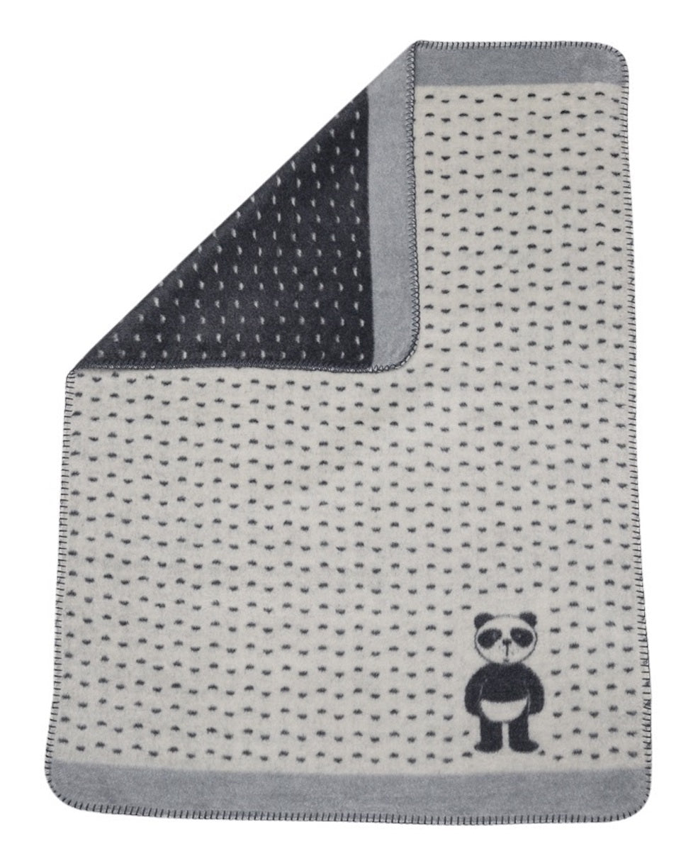 David Fussenegger Bassinet Blanket - Panda Bear