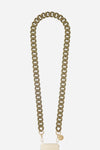 La Coque Francaise - Gia Khaki Long Phone Chain