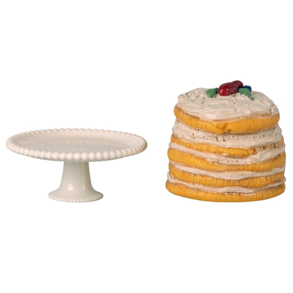 Maileg - Party Cake and Cake Stand Mouse
