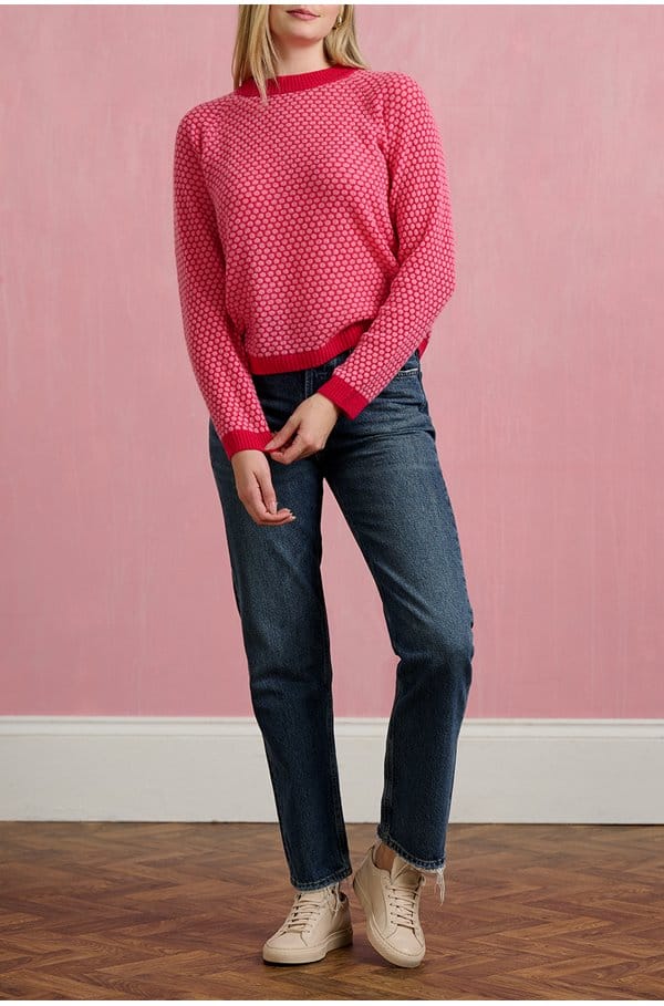 Jumper 1234 Cashmere Honeycomb Crew - 2 Colours