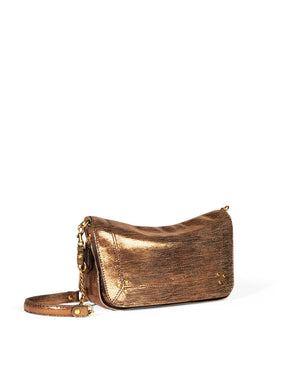 Jerome Dreyfuss Bobi S - Lamé Bronze goatskin