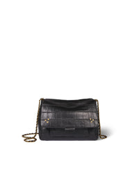 Jerome Dreyfuss Lulu M - Croco Noir Cowskin