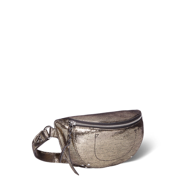 Jerome Dreyfuss Lino banane - Lamé Champagne Goatskin