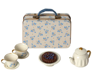 Maileg - Afternoon Tea Set Blue Madelaine