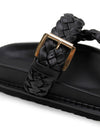 La Tribe - Aki Braided Slide - Black