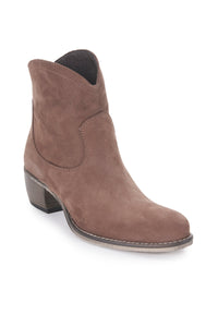 Estilo Emporio - Nubuk Love Zip Boot - Chocolate