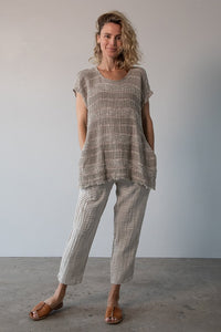 La Bottega di Brunella - Maglia Icaro Linen Top - Naturale
