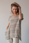 La Bottega di Brunella - Maglia Icaro Linen Top - Naturale