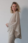 La Bottega di Brunella - Maglia Sibilla Linen Top - Naturale