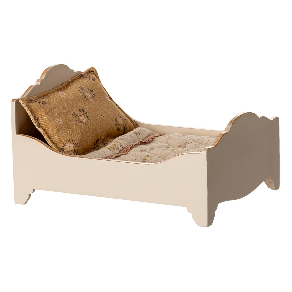 Maileg - Bed Mouse Wooden Off White
