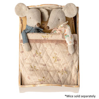 Maileg - Bed Mouse Wooden Off White
