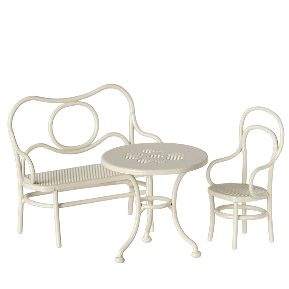Maileg - Cafe Set Mouse Small Off White