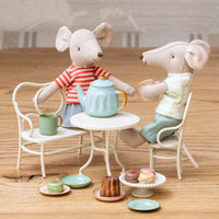 Maileg - Cafe Set Mouse Small Off White