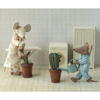 Maileg - Washing Machine Mouse Off White