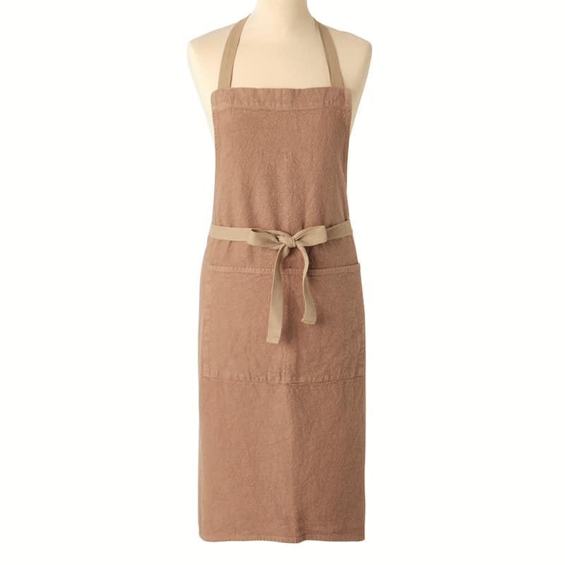 Charvet Editions French Linen Apron - Tablier Doudou - Cafe Au Lait
