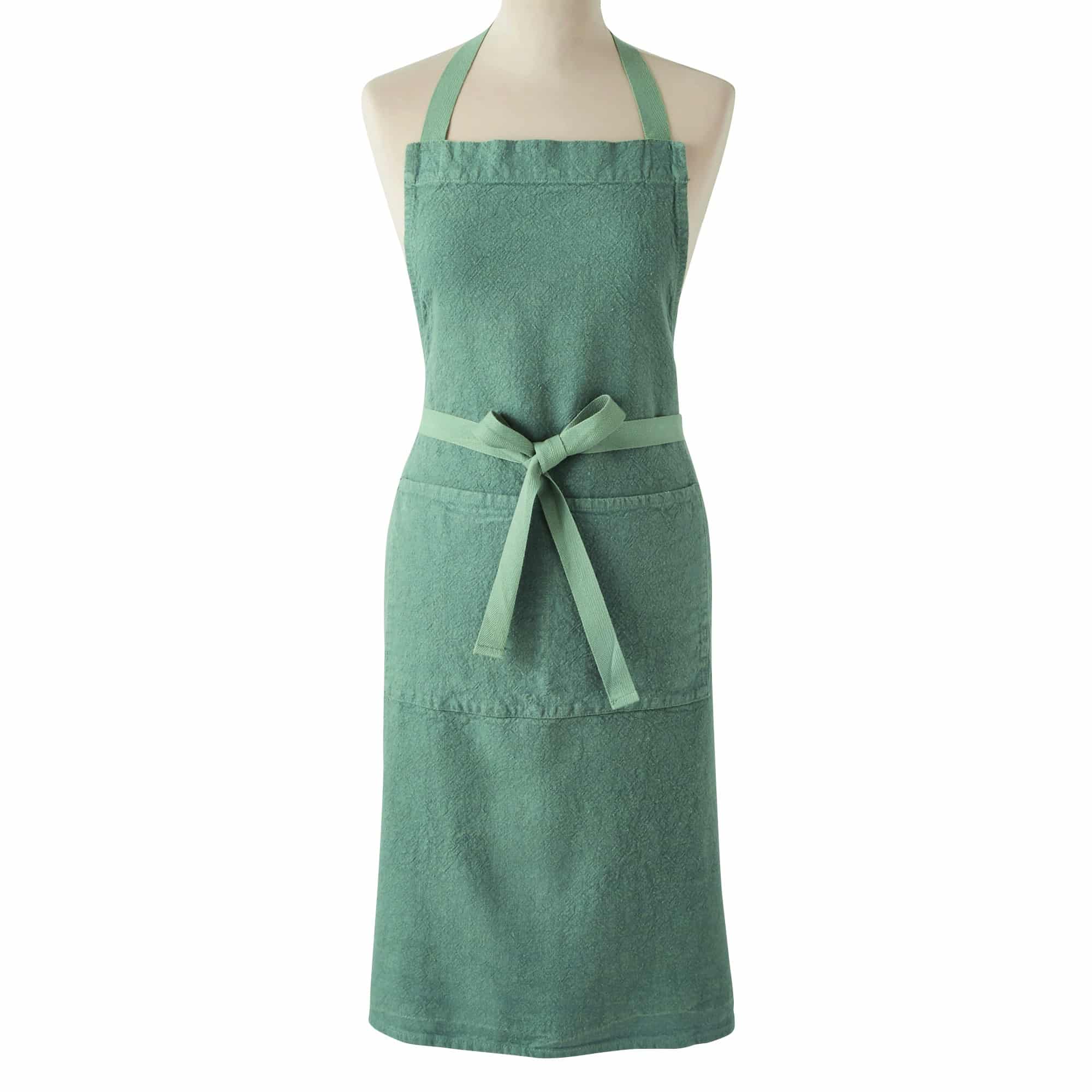Charvet Editions French Linen Apron - Tablier Doudou - Vert De Gris