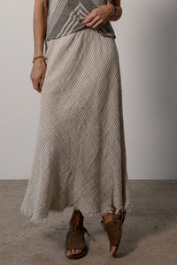 La Bottega di Brunella - Gonna Mermaid Linen Skirt - Naturale