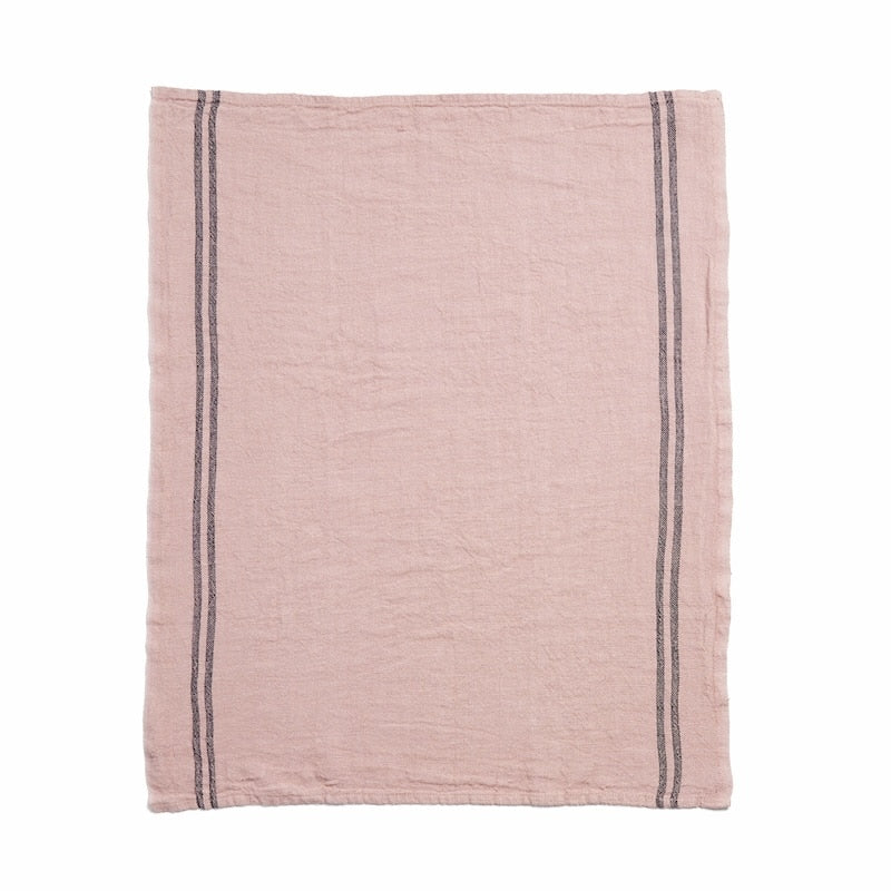 Charvet Editions French Linen Tea-Towel - Country - Rose The
