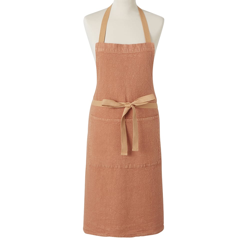 Charvet Editions French Linen Apron - Tablier Doudou - Terracotta