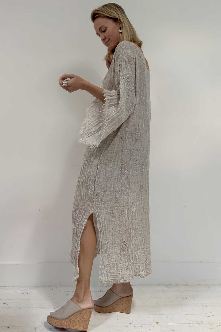 bottega linen dress BOTTEGA DI BRUNELLA Louvre Linen Dress | Brown