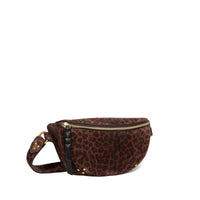 Jerome Dreyfuss Lino banane - Imprimé Léopard Naturel Split Suede
