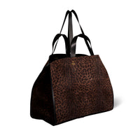 Jerome Dreyfuss Léon L - Imprimé Léopard Naturel Split Suede