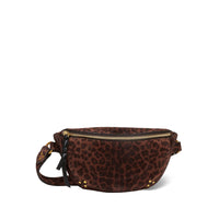 Jerome Dreyfuss Lino banane - Imprimé Léopard Naturel Split Suede
