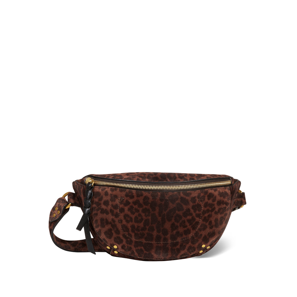 Jerome Dreyfuss Lino banane - Imprimé Léopard Naturel Split Suede