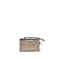 Jerome Dreyfuss Lucky porte cartes - Goatskin Lamé Champagne