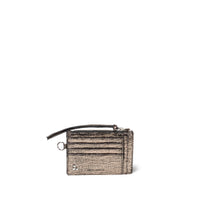 Jerome Dreyfuss Lucky porte cartes - Goatskin Lamé Champagne