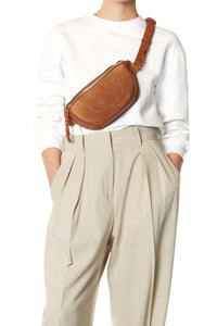 Jerome Dreyfuss Lino banane - Split Suede Caramel