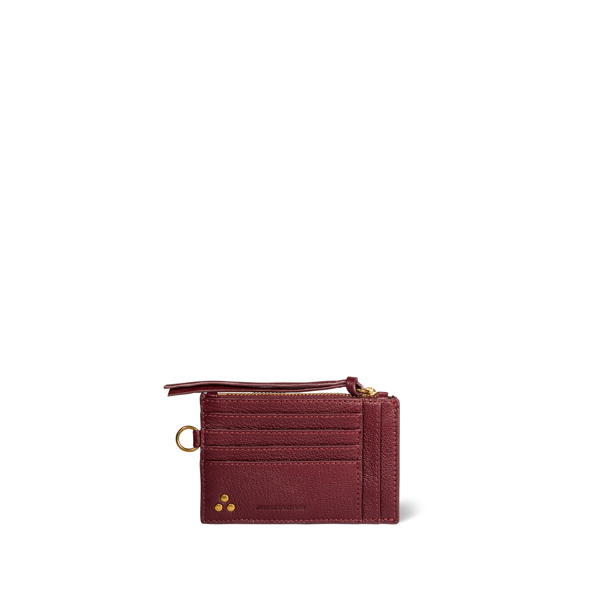 Jerome Dreyfuss Lucky porte cartes - Brulé Goatskin