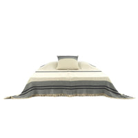 Libeco - Black House Stripe Coverlet