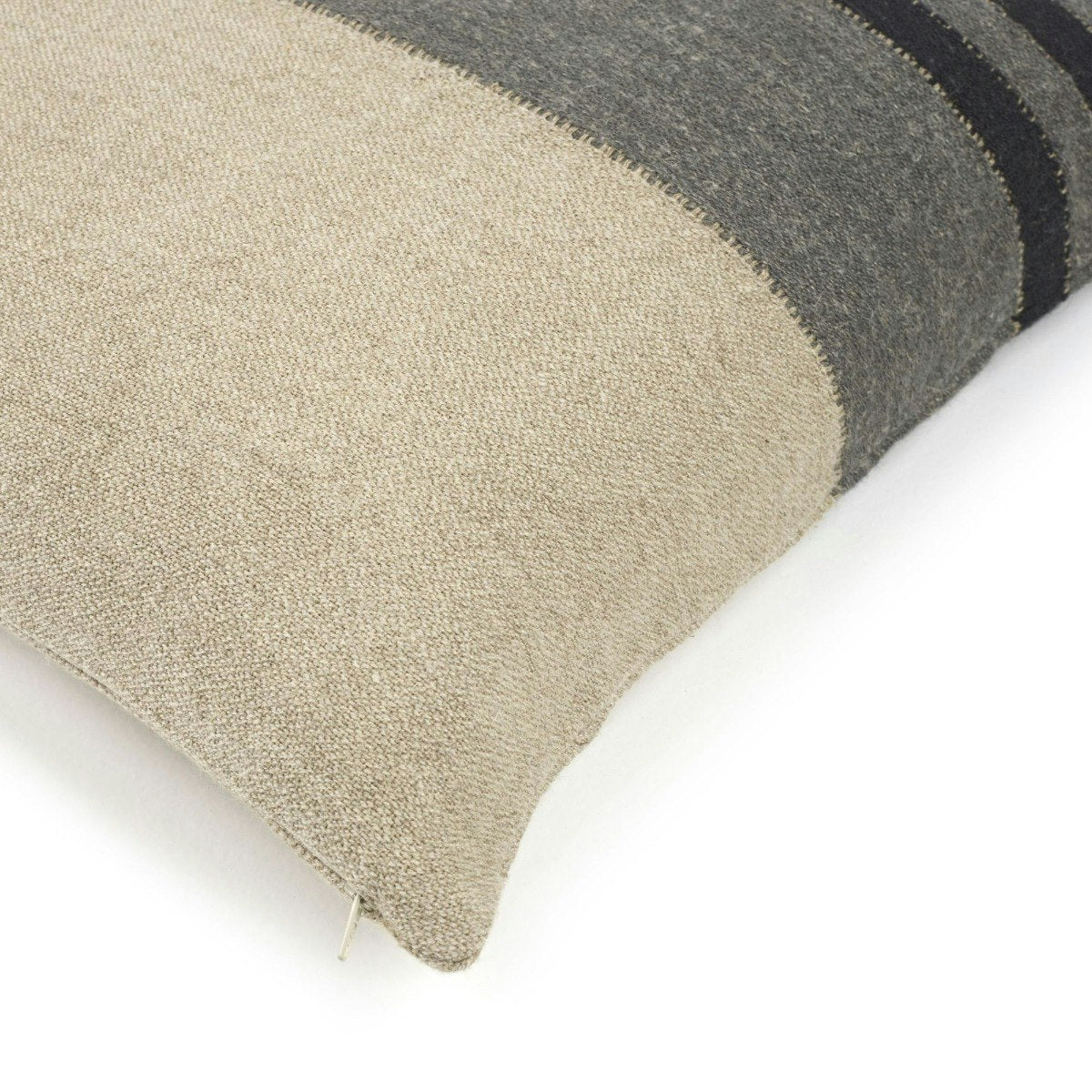Libeco Black House Stripe Pillow Cover
