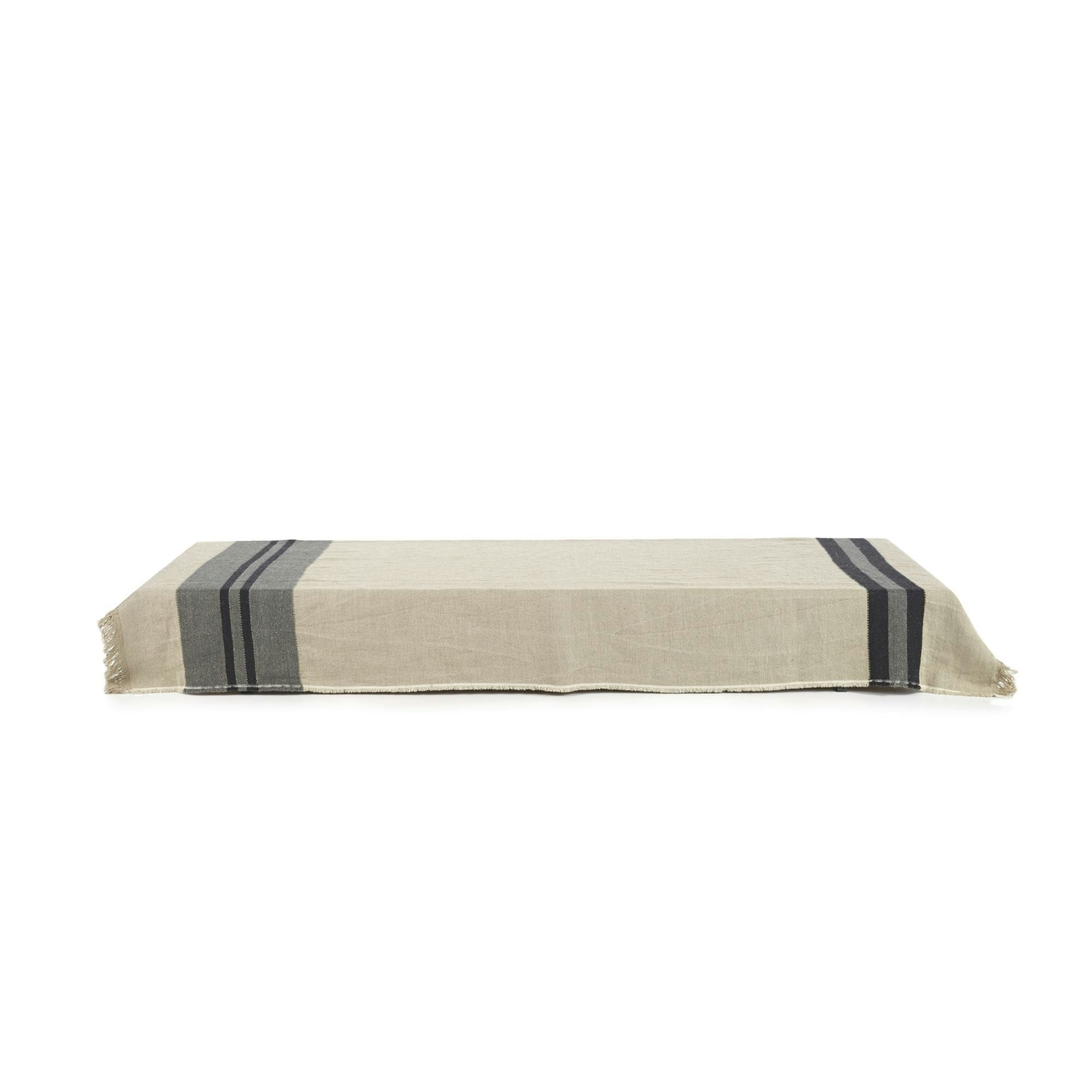 Libeco Linen - Black House Stripe Throw