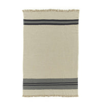 Libeco Linen - Black House Stripe Throw