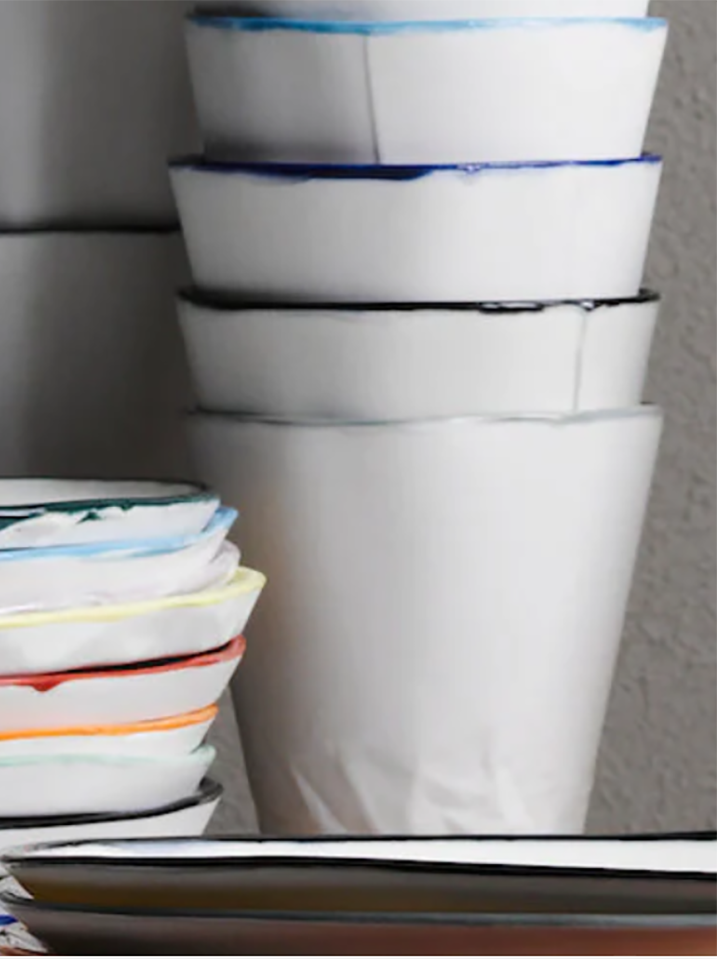 Ceramic Paper Series Cups - 6 Colours