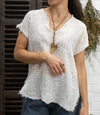 La Bottega di Brunella - Top Sandokan Linen Top - Latte