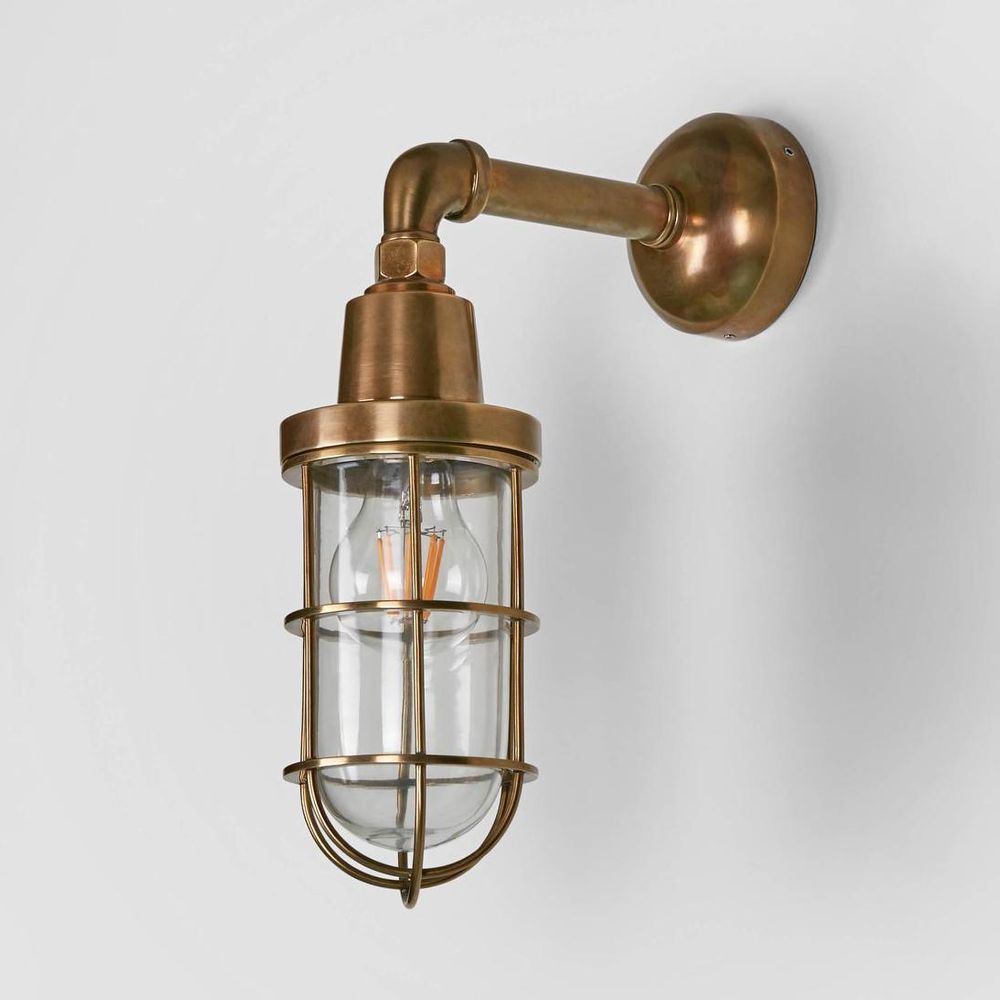 Starboard - Outdoor Wall Light Antique Brass