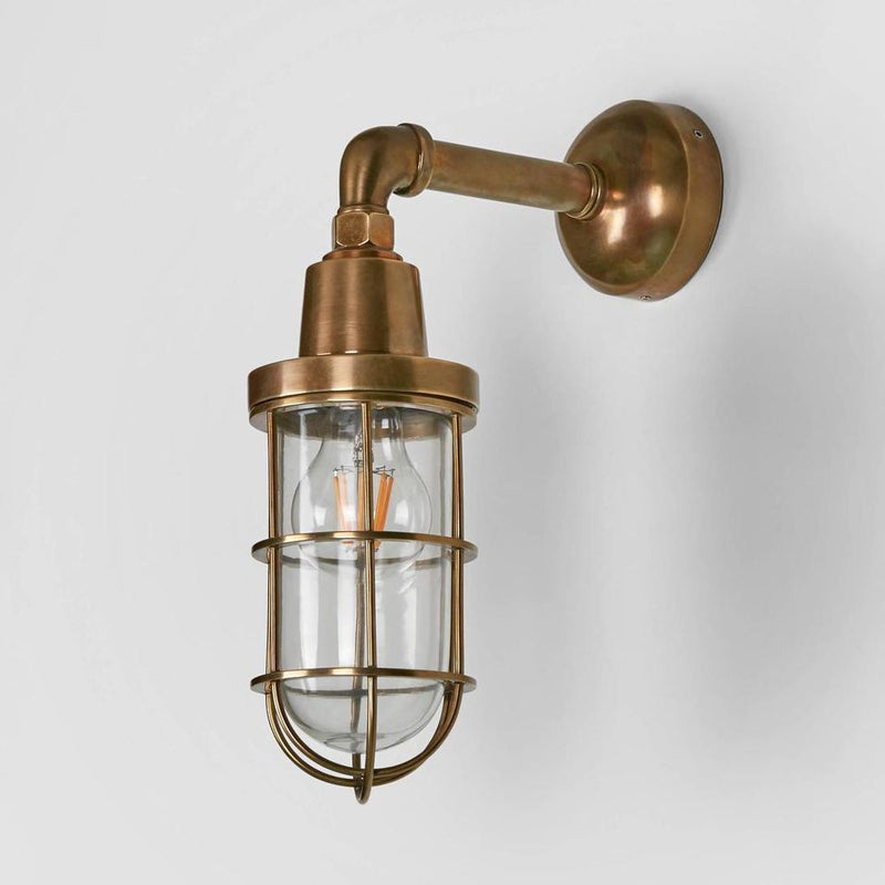 Starboard - Outdoor Wall Light Antique Brass