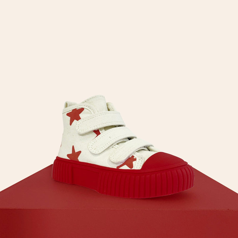 Piccolini By Billie X High Top Sneaker - Red Star