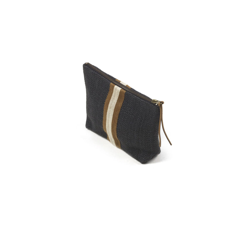 Libeco Linen Jasper Pouch - Faded black