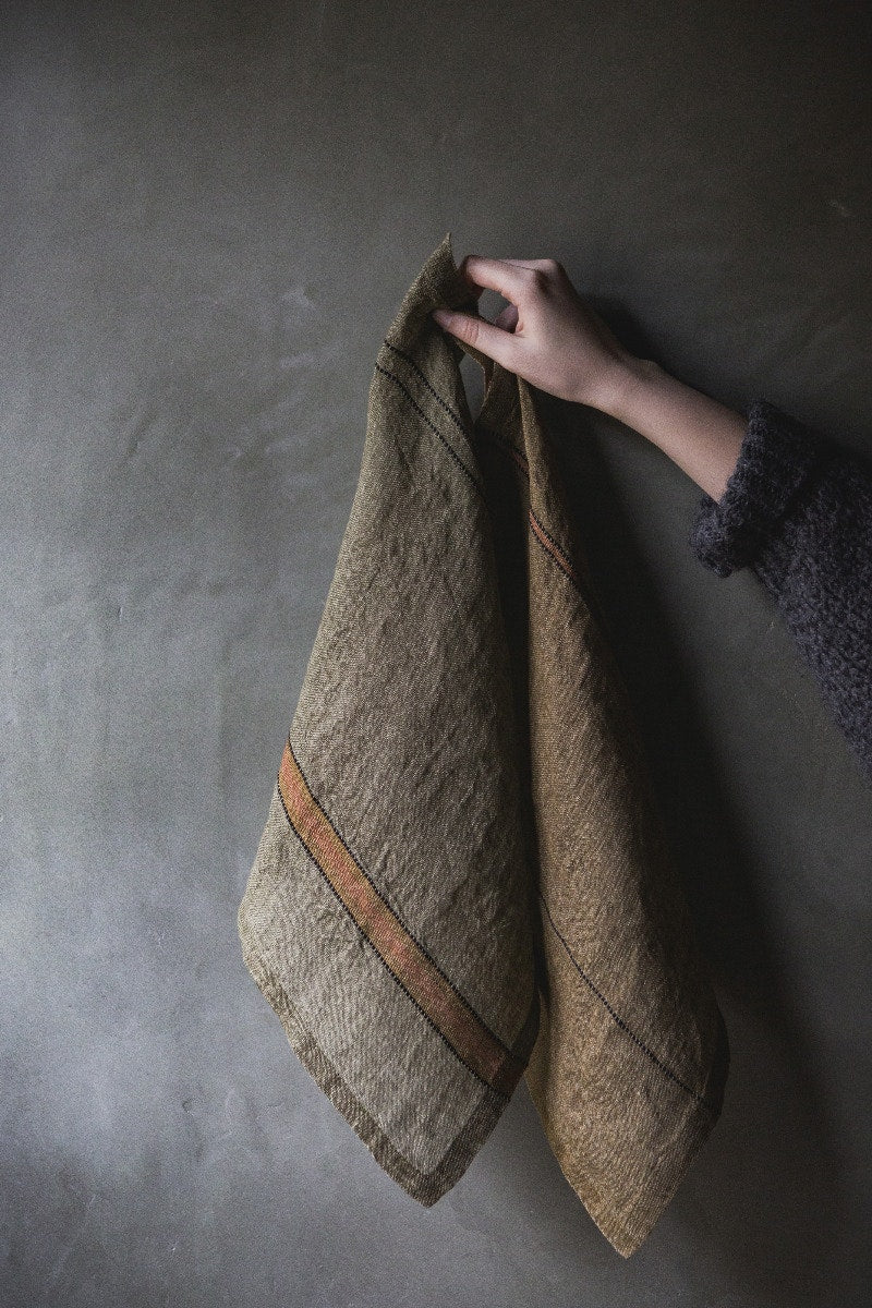 Libeco Linen - Marie Bronze Stripe Napkin