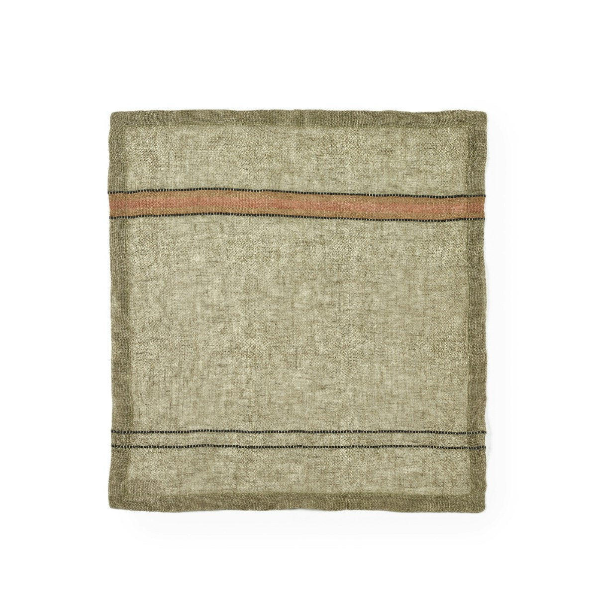 Libeco Linen - Marie Green Stripe Napkin