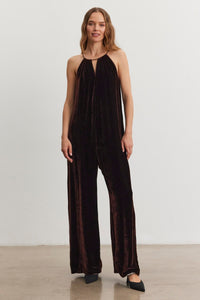 Velvet - Cienna Silk Velvet Jumpsuit