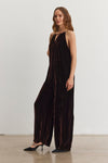 Velvet - Cienna Silk Velvet Jumpsuit