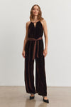 Velvet - Cienna Silk Velvet Jumpsuit